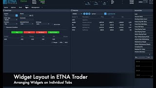 ETNA Trader -  Custom Widgets in Our Trading Platform screenshot 3