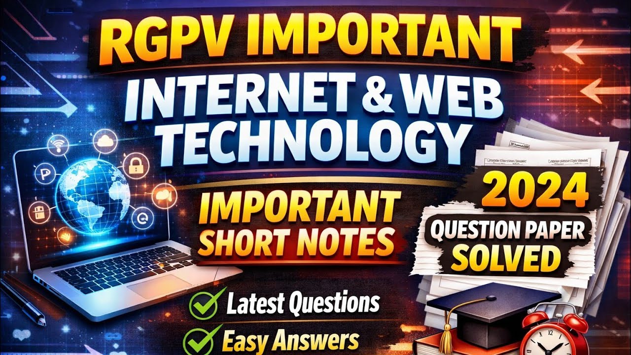 Iwt Rgpv Notes Sessions Explained | RGPV IWT Important Question 2024 | Must Watch ...