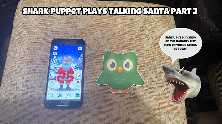 SB Movie: Shark Puppet plays Talking Santa! (Part 2)