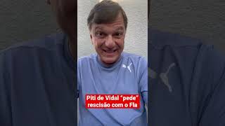 Reação de Vidal, que deu “piti” no banco de reservas, “pede” rescisão com o Fla  #flamengo #futebol