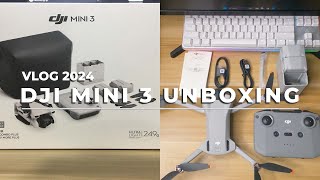 DJI Mini 3 Fly More Combo Plus Unboxing 2024 | New DJI Drone owner | New Gadget Unlocked