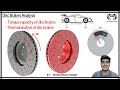 Disc brake analysis | Brake torque capacity of disc brakes | Thermal analysis of disc brake