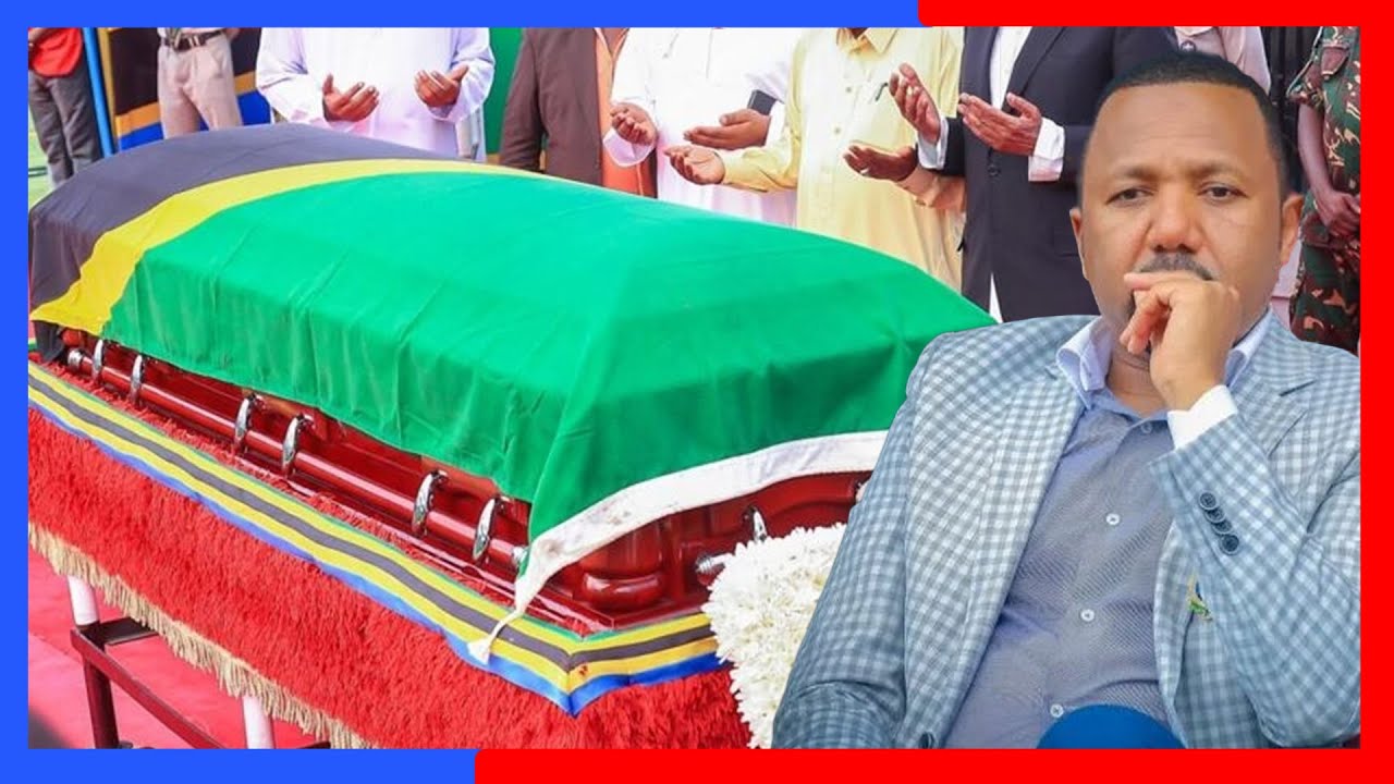 MTOTO WA MWINYI ASHINDWA KUJIZUIA MBELE YA JENEZA LA BABA YAKE.. - YouTube