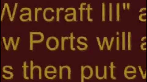 How to host on Warcraft III RoC-TFT