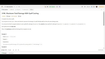 LeetCode 3186 – Maximum Total Damage With Spell Casting | Dynamic Programming Explained Clearly