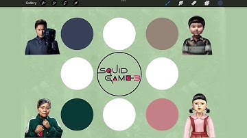 Squid Game 3 Color Mixing #colormixing #squidgame #procreate