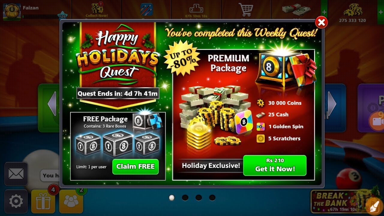 HAPPY HOLIDAY QUEST WIN