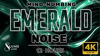 Dark Emerald Green Noise for Rapid Deep Sleep | 12 Hours | BLACK SCREEN | Tinnitus & Anxiety Relief