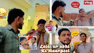 Laila and Abhi's beating 😭😱ll #vlog #comedy