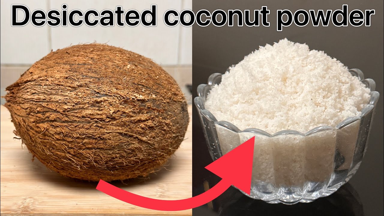 Homemade Desiccated Coconut Powder recipe 🤩 Dry coconut powder Shredded coconut powder YouTube