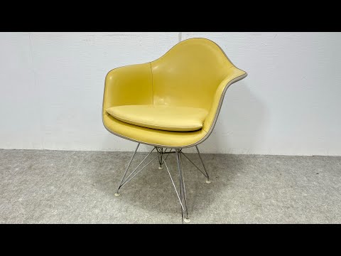 イームズ　ハーマンミラー　アームシェルチェア　マスタード　 ヴィンテージ □ Herman Miller ハーマンミラー イームズ アームシェルチェア