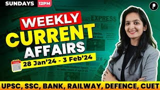 Weekly Current Affairs 2024 | February 2024 Week 1 | Parcham Classes Current Affairs Parcham