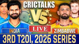 🔴Live: IND vs ZIM, 3rd T201, Live Commentary | 2026 Series, Cricket Live Match Today Score 1st Inn screenshot 5