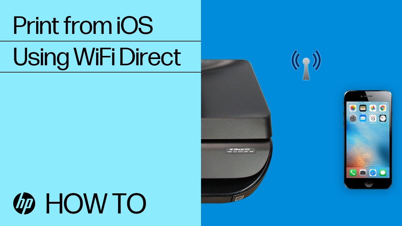 How to Print from iOS to an HP Printer Using Wi-Fi Direct