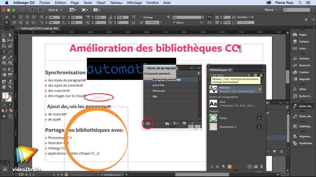 Tutoriel InDesign : Découvrir les améliorations de la bibliothèque ...