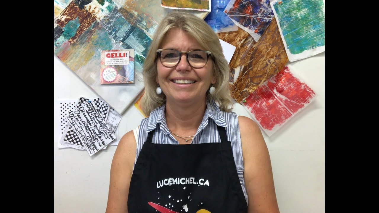 LUCIE MICHEL “UN PETIT 15” - #14 - LA PLAQUE “GELLI” (Gelli plate)