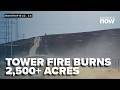 Tower Fire burns 2,500+ acres east of Bakersfield, evacuation warning lifted