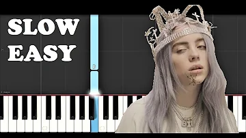 Billie Eilish - you should see me in a crown (SLOW EASY PIANO TUTORIAL)