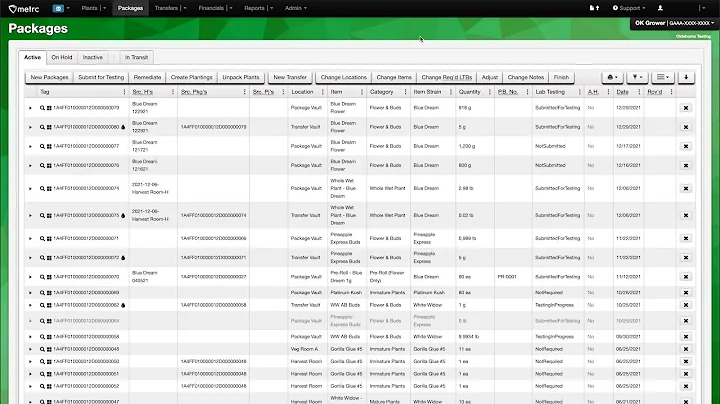 How to Enter and Submit Testing Samples in Metrc