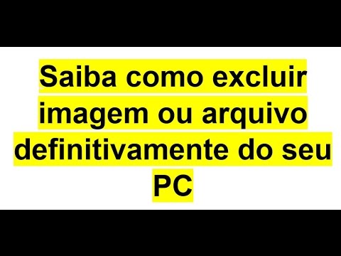 Vídeo: Como Deletar Fotos Do Seu Computador