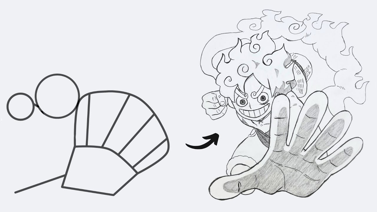How to draw Monkey D. Luffy Gear 5 | Easy Step by Step | One Piece ...