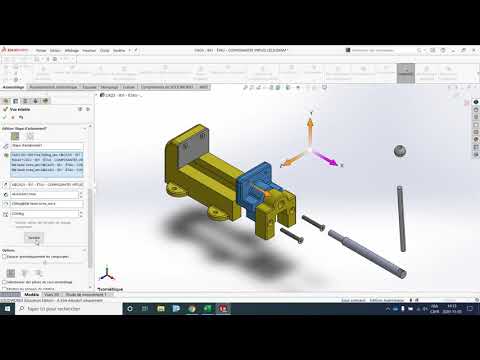 CAD 3 - Introduction to exploded views in assembly - Solidworks