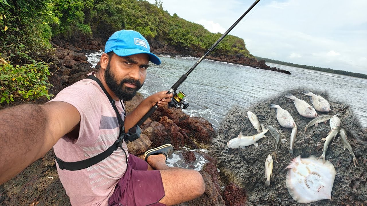 समुद्रावर केली खूप दिवसांनी भन्नाट मासेमारी , गरवून पकडले मासे | Fishing in kokan 