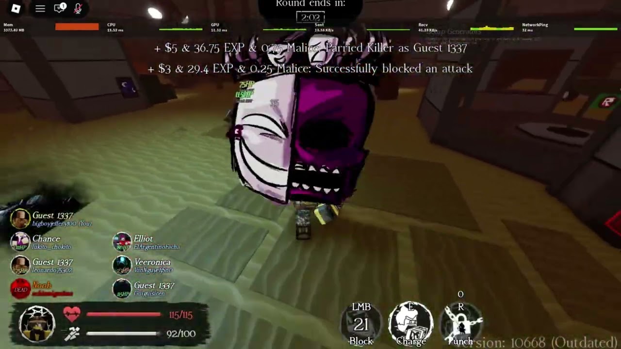 Guest level 282 parrys