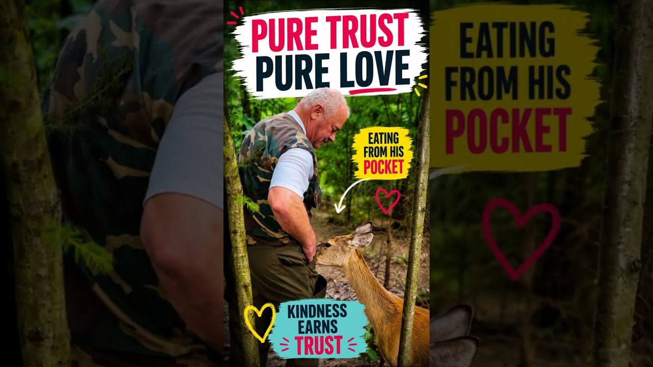 A baby deer trusting a human enough to eat from his pocket. So cute and heartwarming! #latestnews