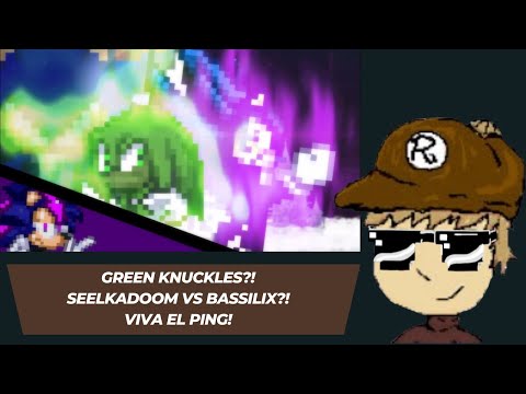 Raphander reacts to Shadic and Knuckles VS seelkadoom (fight sprite animation)@newcybersonic