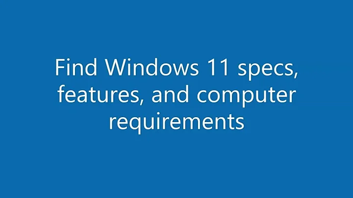 Find Windows 11 specs, features, and computer requirements