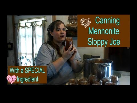 Mennonite Home Canning Sloppy Joe