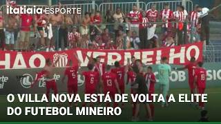 VILLA NOVA EMPATA COM O AYMORÉS E GARANTE O ACESSO A ELITE DO FUTEBOL MINEIRO EM 2027