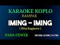 IMING - IMING ( Rita Sugiarto ) KARAOKE DANGDUT KOPLO RAMPAK NADA CEWEK