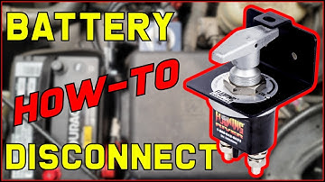 How To Install A Battery Disconnect Switch On Your Vehicle Without Permanent Modification.