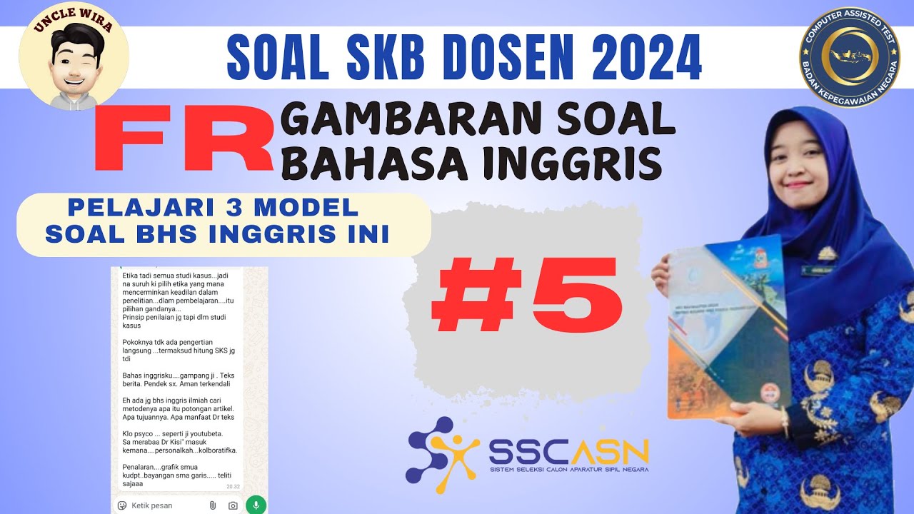 #5 FR Gambaran soal Bahasa Inggris. Jangan khawatir gunakan metode ini...!!!