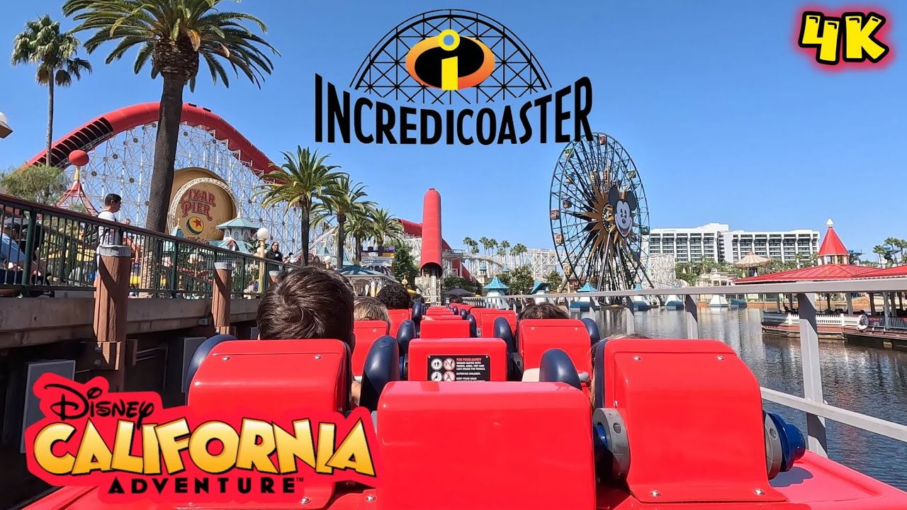 The Incredicoaster Disney California Adventure Full Ride 4K POV | The Incredibles Roller Coaster