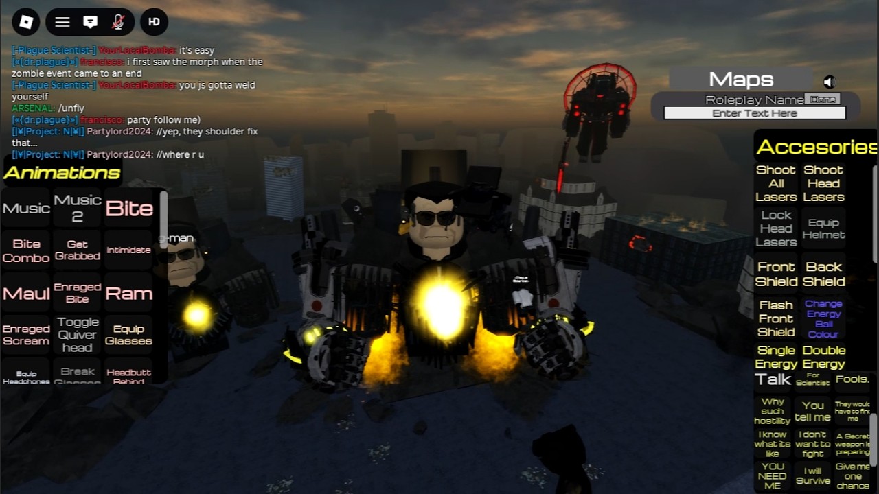 USING GMAN 5.0 ARMS (Developer attached them)