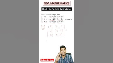 Determinants Short-tricks for NDA /AIRFORCE / NAVY #shorts