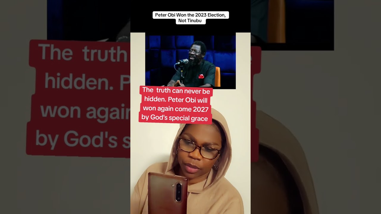 Peter Obi won the Presidential Election of 2023 says Delefarotimi. 