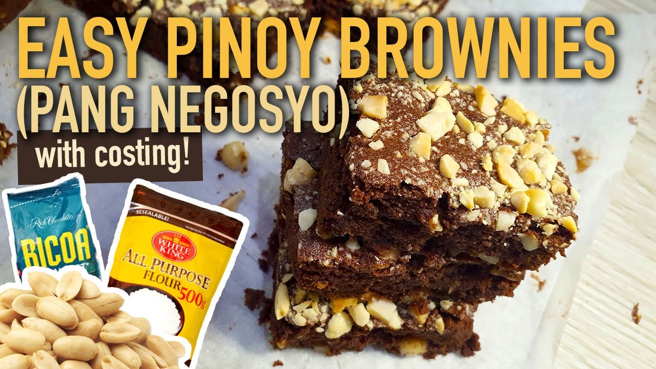 Easy Pinoy Brownies Recipe Pang Negosyo (With Costing) Sarap Food