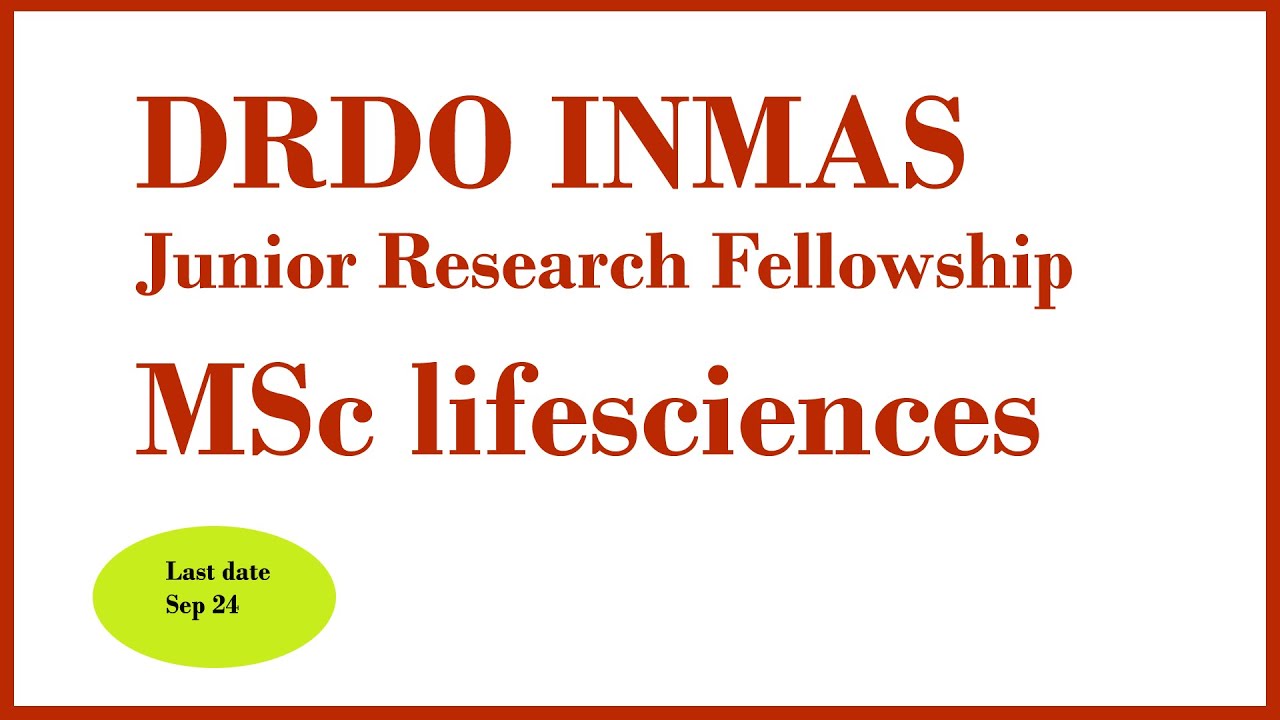 DRDO INMAS Junior research fellowship and RA|CSIRathome - YouTube