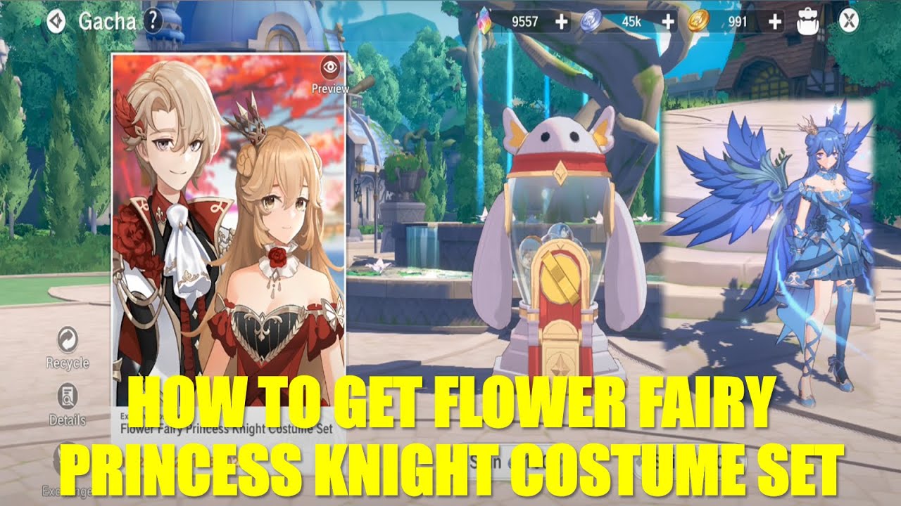 HOW TO GET FLOWER FAIRY PRINCESS KNIGHT COSTUME SET! THE LEGEND OF ...