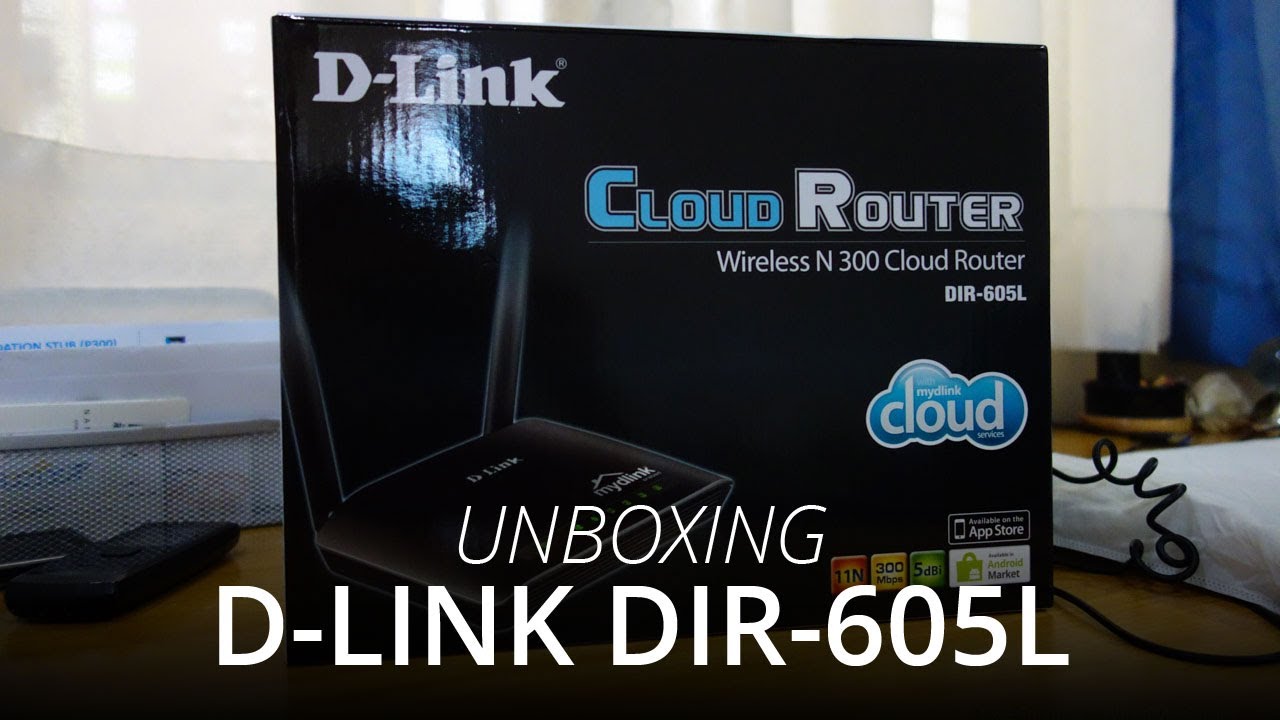 D-Link DIR-605L Wireless N300 Cloud Router Unboxing