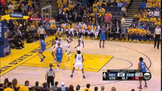NBA, playoff 2016, Warriors vs. Thunder, Round 3, Game 2, Move 68, Nick Collison, layup