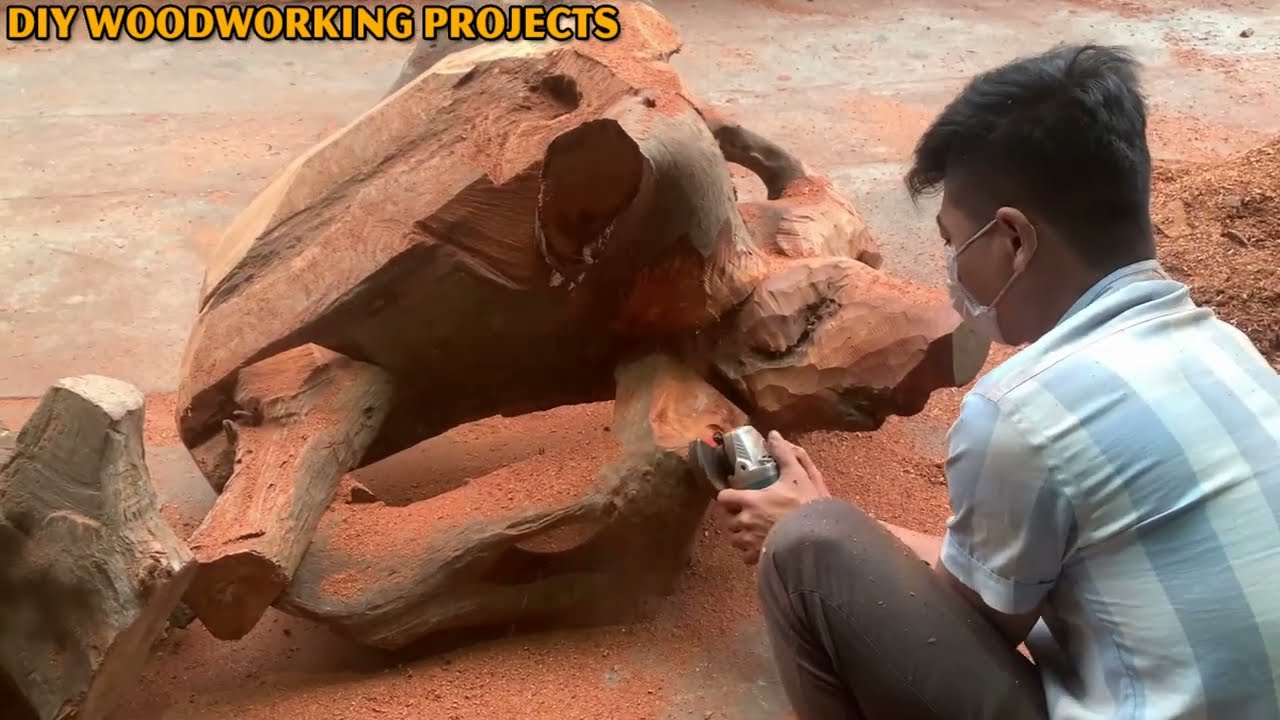 Unique Craft Woodworking Project // How To Make A Chair Out Of A Tree That Will Surprise You