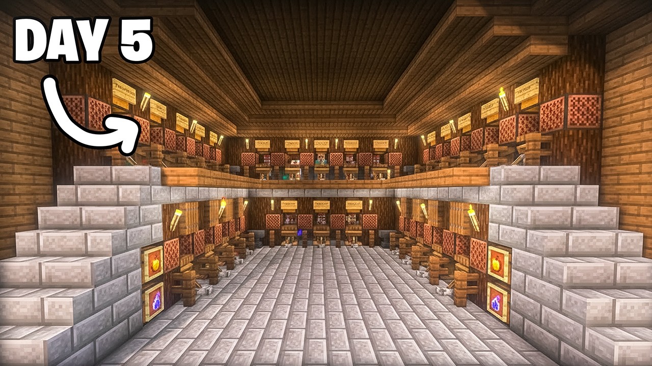 Turning Village into EPIC Trading Hall LIVE! (17K Subs Special)  | Day 5  | #live #minecraft