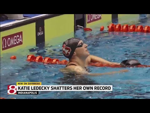 Katie Ledecky breaks world record again