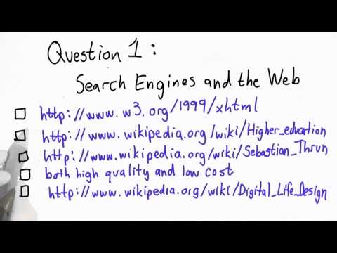 Search Engines And The Web - Intro to Computer Science