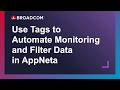Use Tags to Automate Monitoring and Filter Data in AppNeta